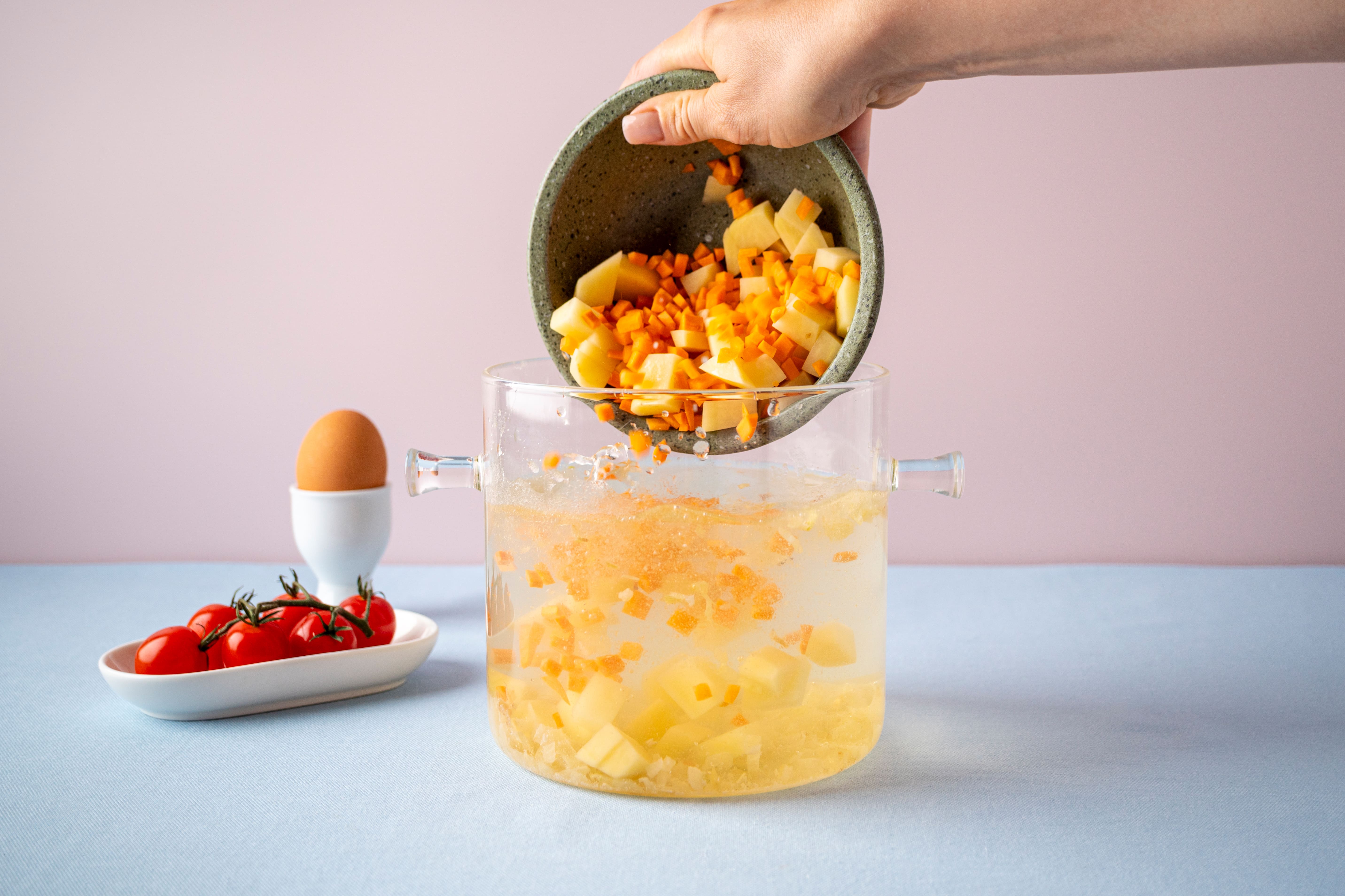 Томатний суп з кльоцками