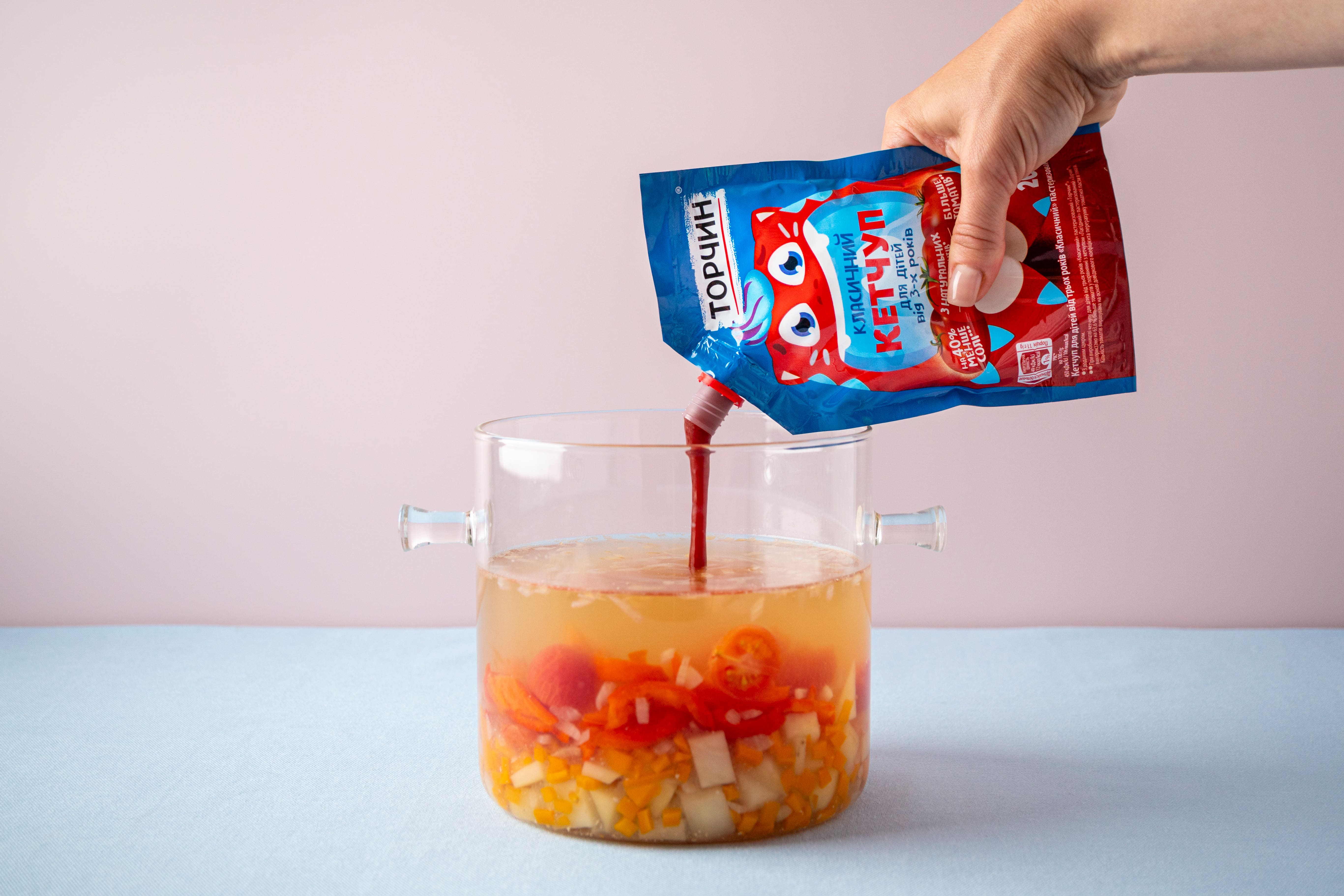 Томатний суп з кльоцками